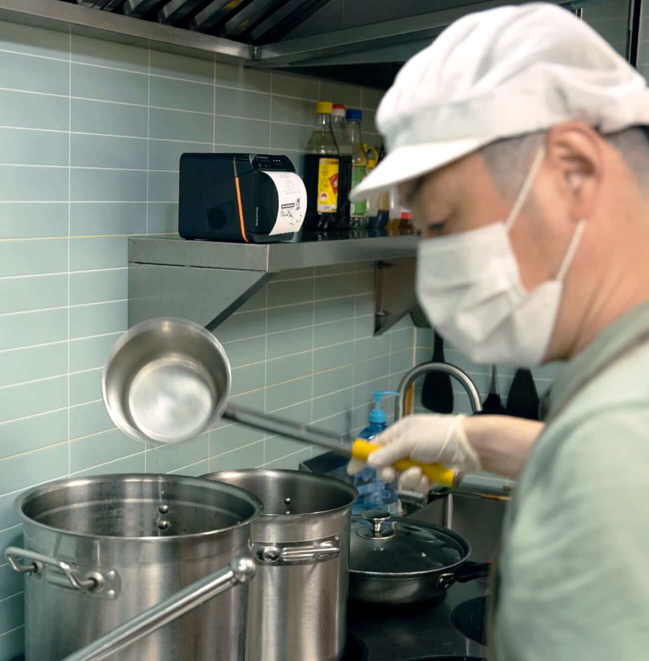 Cloud printer in restaurant kitchen