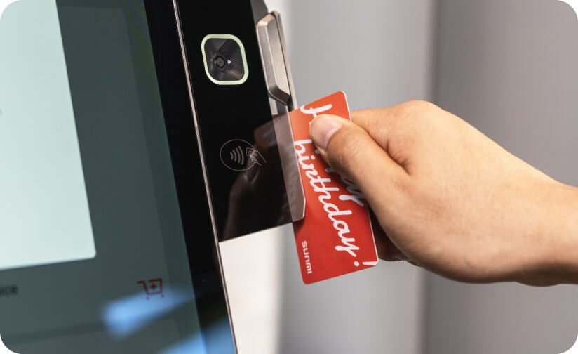 Payment via card reader
