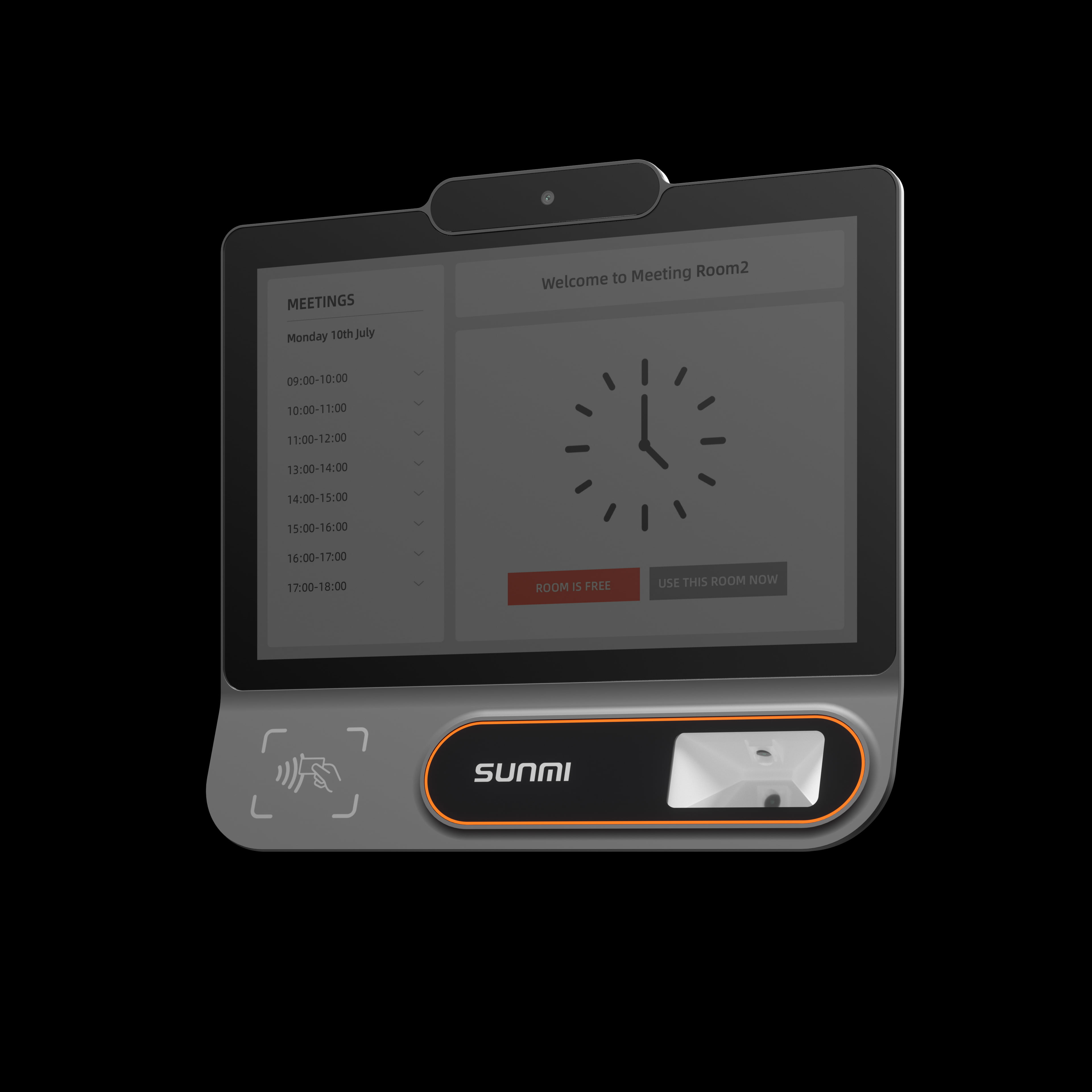 Meeting room booking interface