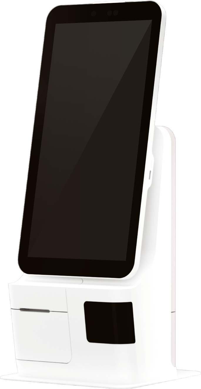 SUNMI K2 Mini compact self‑service kiosk – 15.6-inch FHD touchscreen with SoftPOS payment