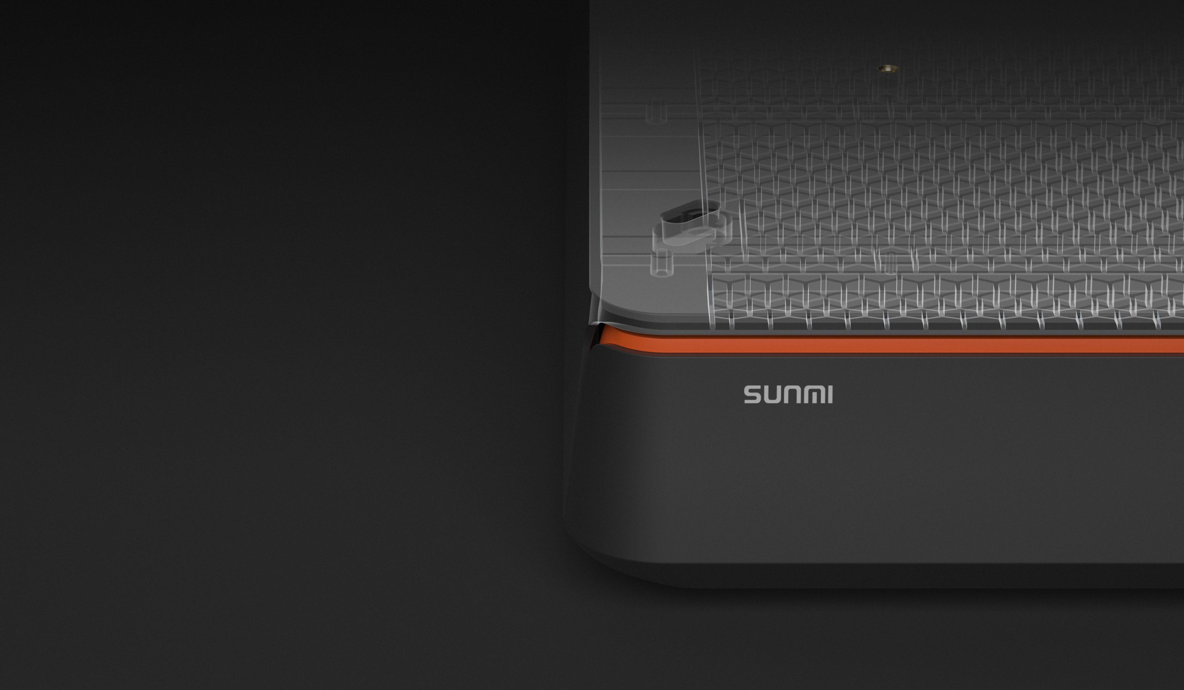 Close-up of the Sunmi cash drawer’s interior, showing the pressure-resistant ABS honeycomb structure inside the base.