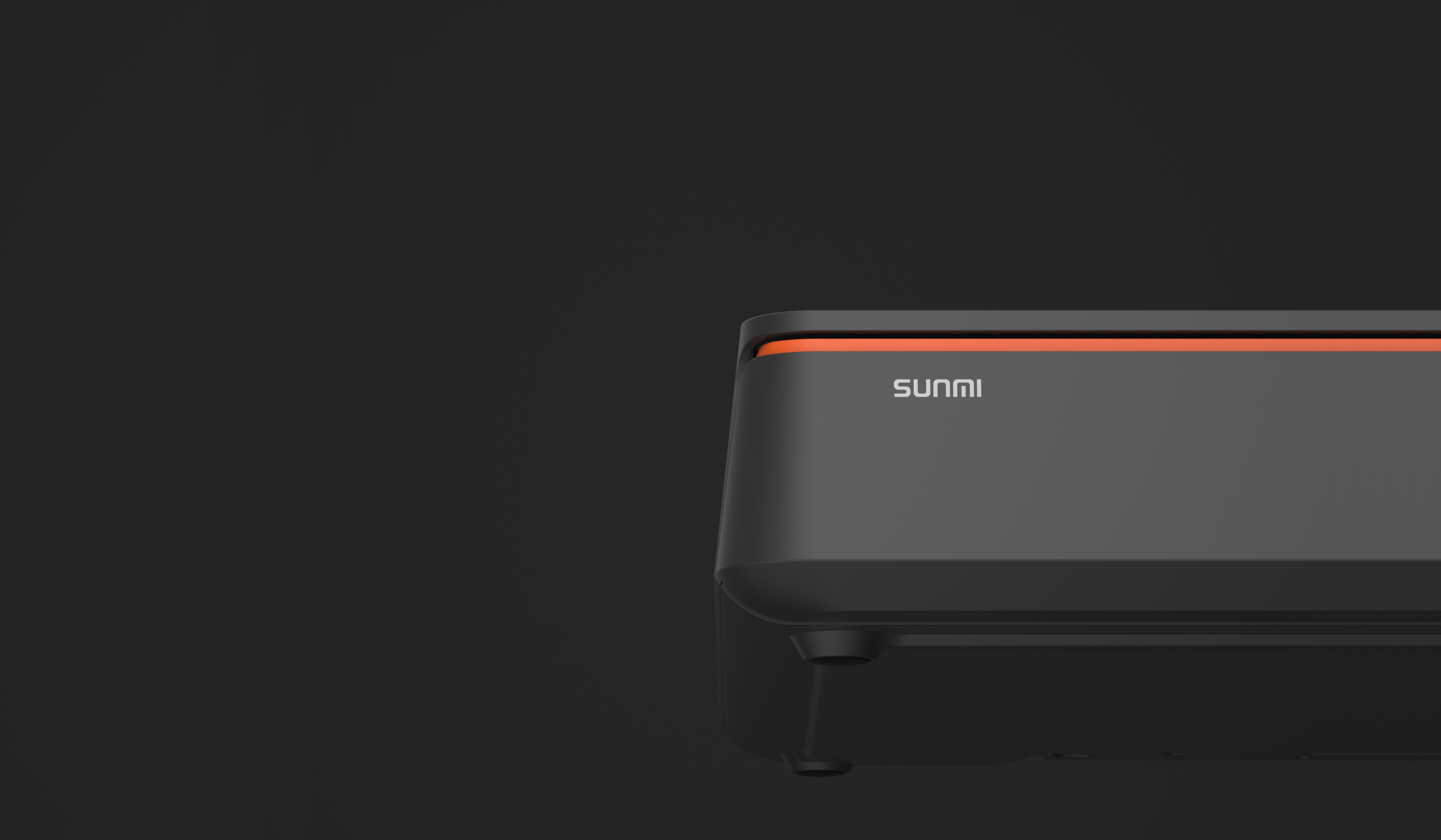 Top view of the Sunmi cash drawer, featuring the textured, anti-skid ABS surface of the top panel.